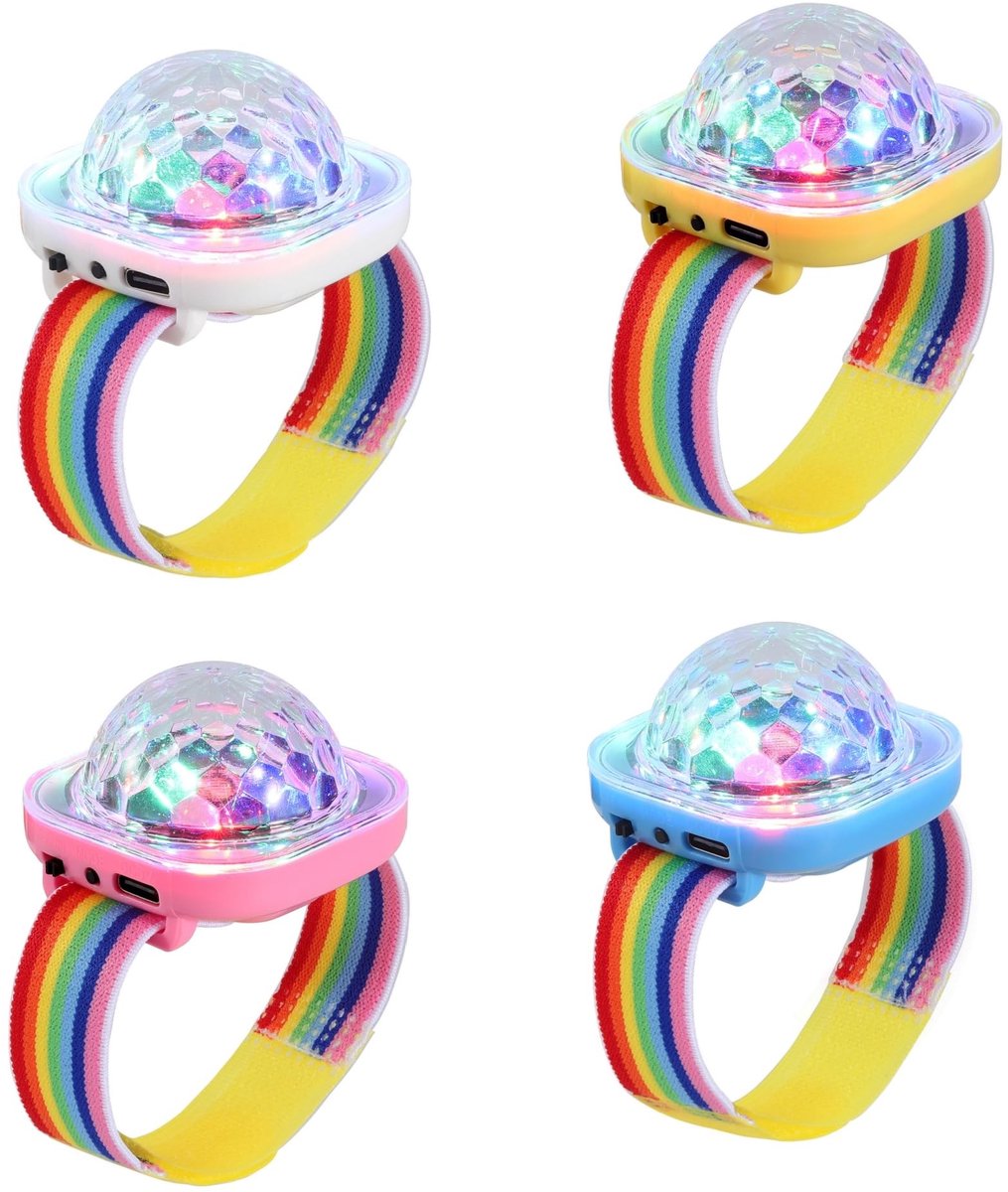 Solidchoice - Mini Disco Bal Lamp met USB Oplaadbare Functies