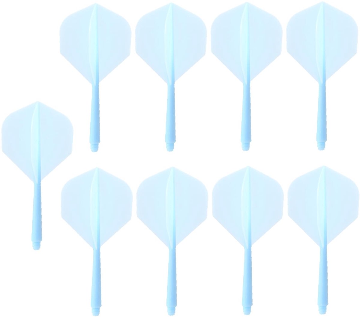 Solidchoice - Set van 9 Dart Schachten en Vleugels 2BA