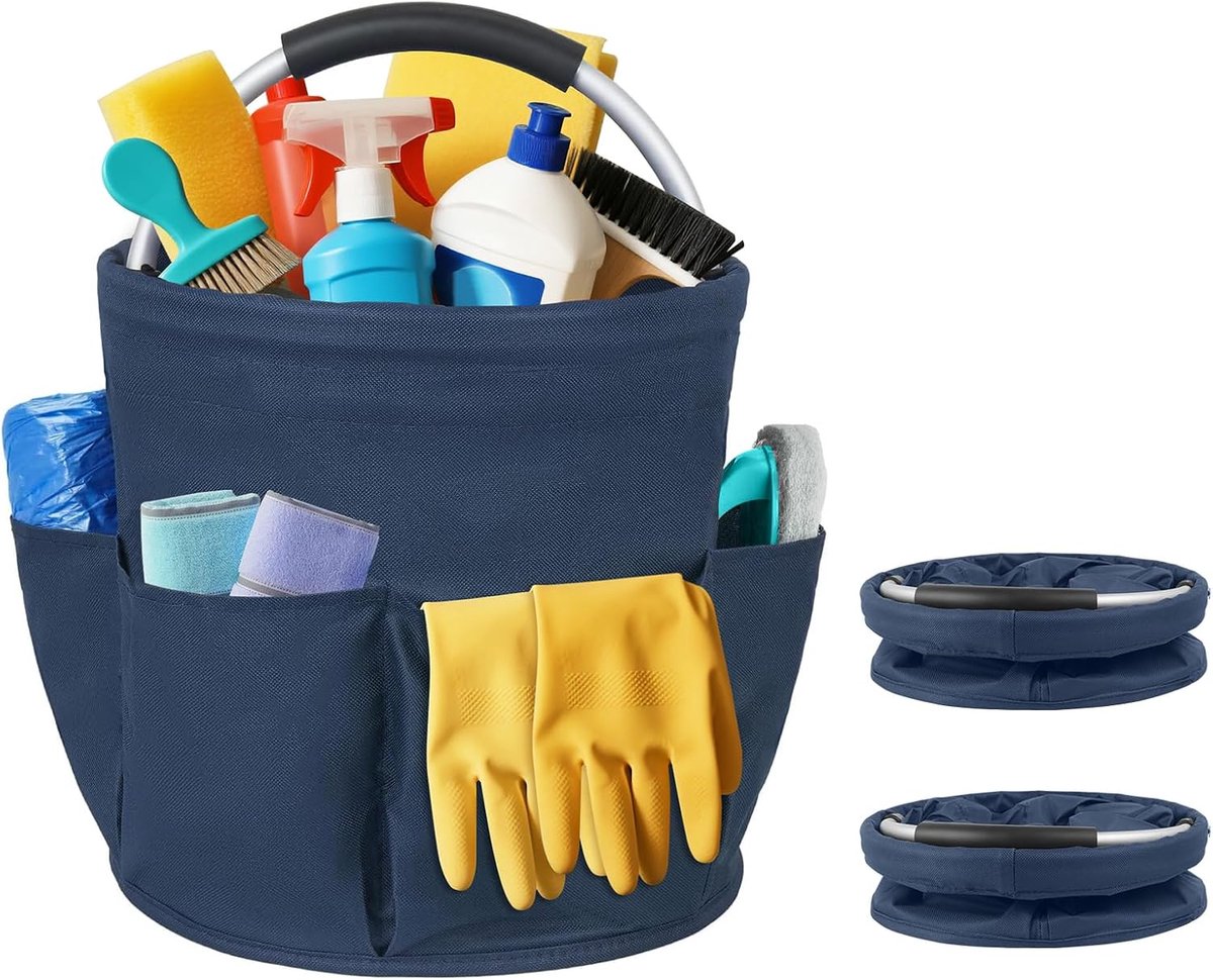 Schoonmaak Organizer - Vouwbaar - Universele Caddy met Handvat - Ideaal voor Tuin en Badkamer - ShopVlot