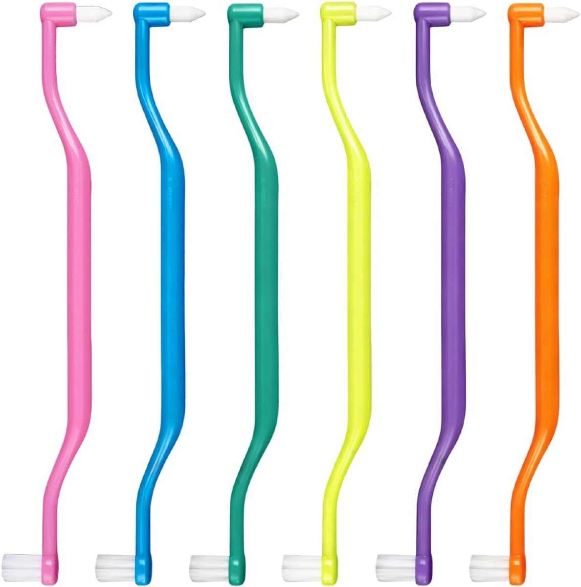 Tuft Tandenborstels 6 Stk - Slanke Interspace Borstel - Spitse en Ronde Kop - ShopVlot
