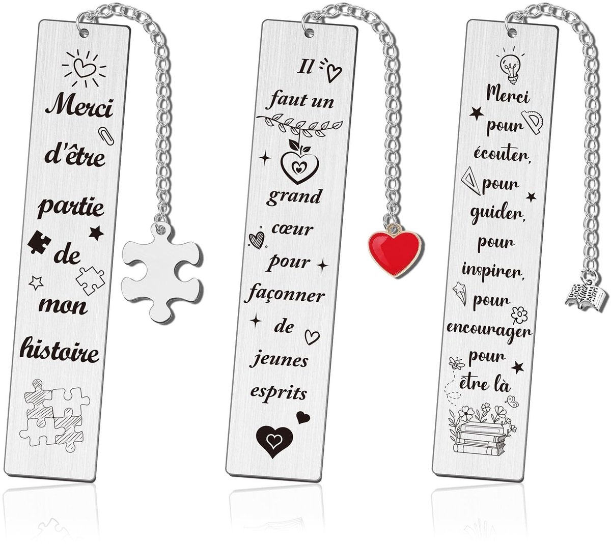 Solidchoice - Persoonlijke Cadeauset voor Leraren met Boekenleggers