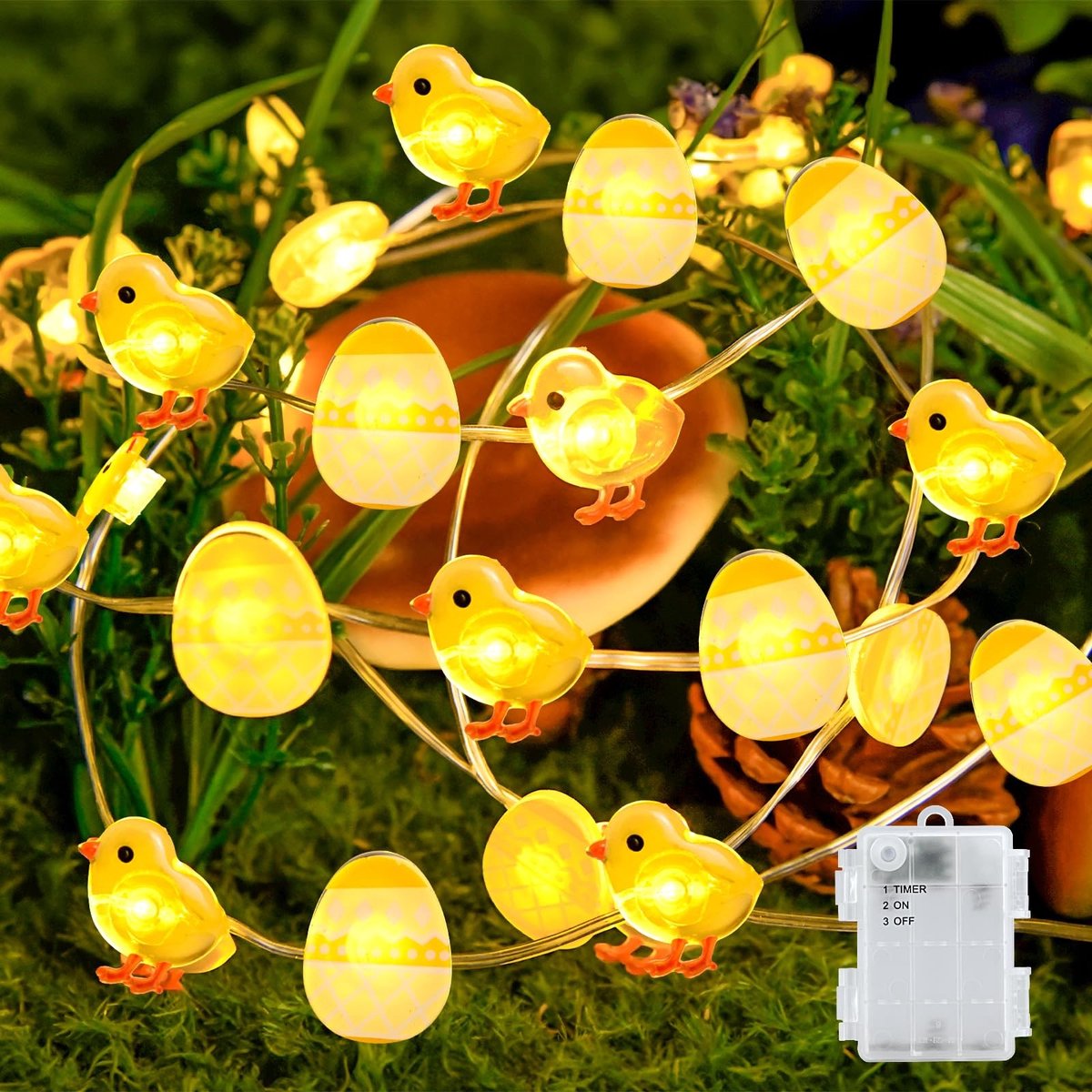 Solidchoice - 2M USB Fairy Lights met Paasdecoratie