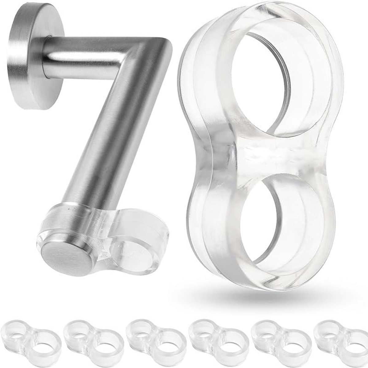 Solidchoice - Set van 8 Deurstopper Beschermers voor Handvatten