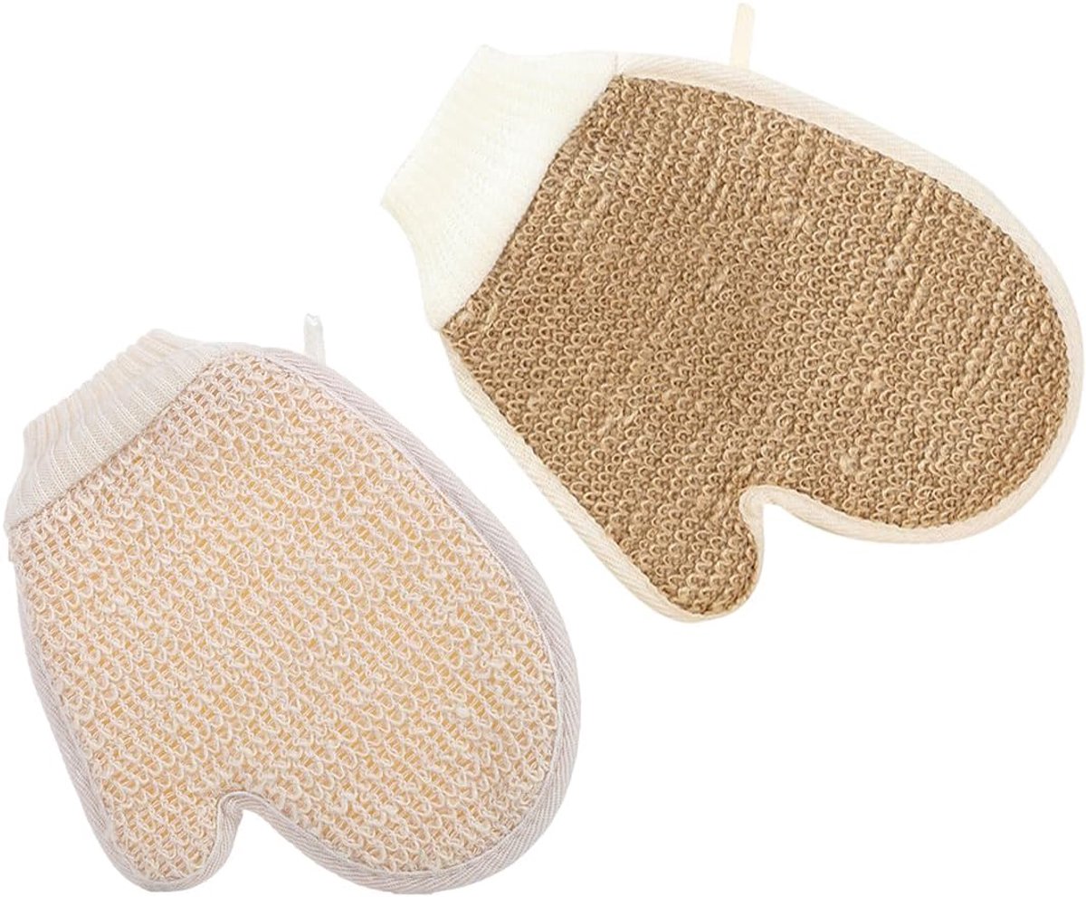 Exfoliërende handschoenen - natuurlijke vezels - verwijdert dode huidcellen - voor een zijdezachte huid - ShopVlot