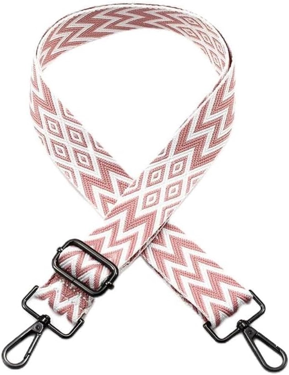 Verstelbare Tasriem 85-145 cm - Roze - 3.8 cm Schouderband - Ideaal voor Handtassen en Schoudertassen - ShopVlot