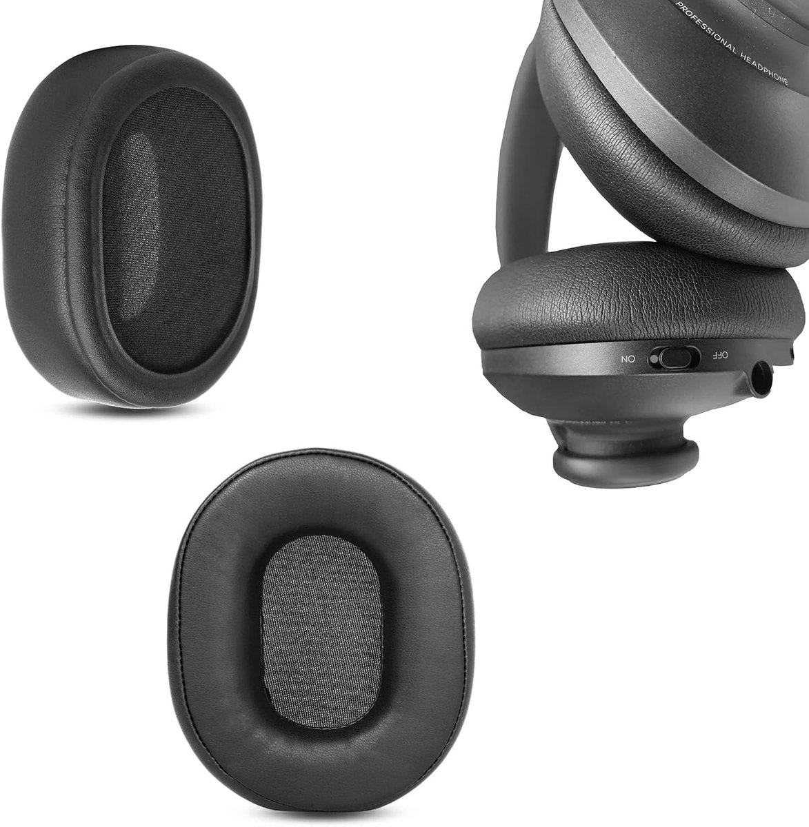 Ear Pads Compatible with AKG K361 K361BT K371BT K371 Headphones Ear Pads Replacement Pad (Protein Leather/Memory - ShopVlot