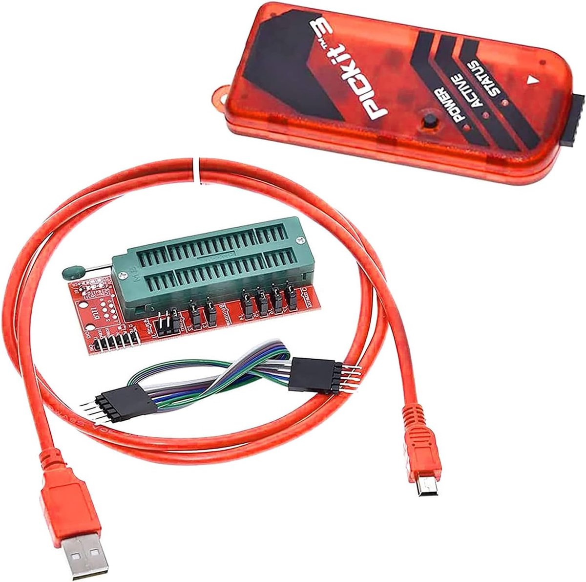 PIC kit3 Programming Debugger Binghe PIC Kit3 Programmer, PICKit 3 Emulator, Pic Kit Downloader with ICD2 Writer for - ShopVlot