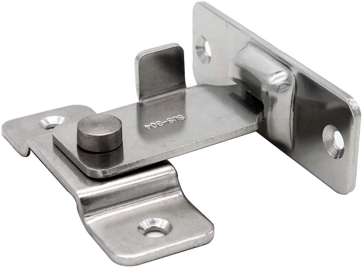 WANLIAN Swivel Safety Handle for Sliding Barn Door, Retractable Door Lock, Heavy Duty Stainless Steel Door Locks - ShopVlot — cadeau in Cadeau-ideeën - foto 6