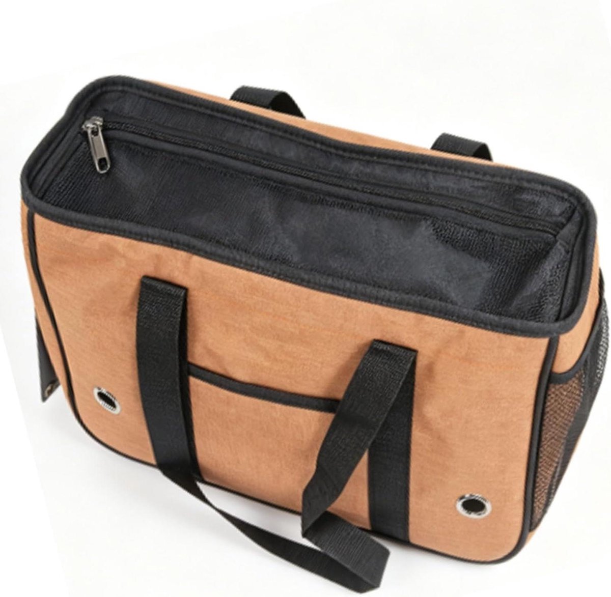 Hondendraagtas - Puppy Reistas - Reizen met Huisdier - Privacy Oprolgordijn - 39 x 17 x 27 cm - Oranje