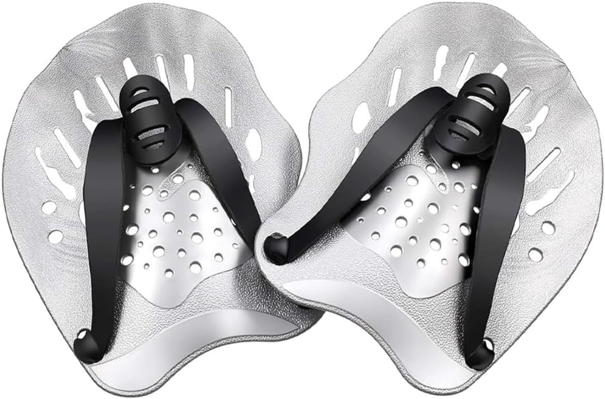 Zwemtraining Handpaddle - Ergonomisch ontwerp - Lichtgewicht polycarbonaat - Verbeter je zwemtechniek - ShopVlot