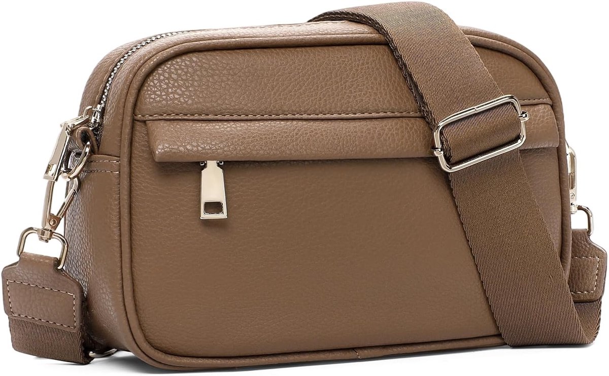 SENDEFN Schoudertas voor dames voor werk en dagelijks gebruik, crossbody-tas van veganistisch leer, multi-handtas - ShopVlot