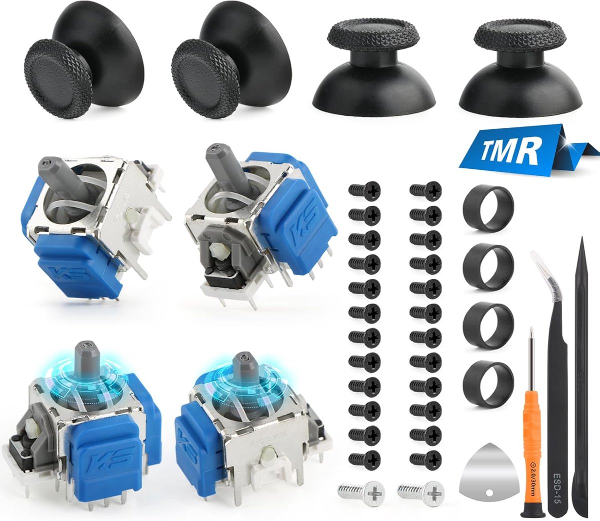 Rongzy 4Pack Joystick For PS5 TMR Electromagnetic Joystick Compatible With Playstation 5 Ps5 Stick Drift Controller - ShopVlot
