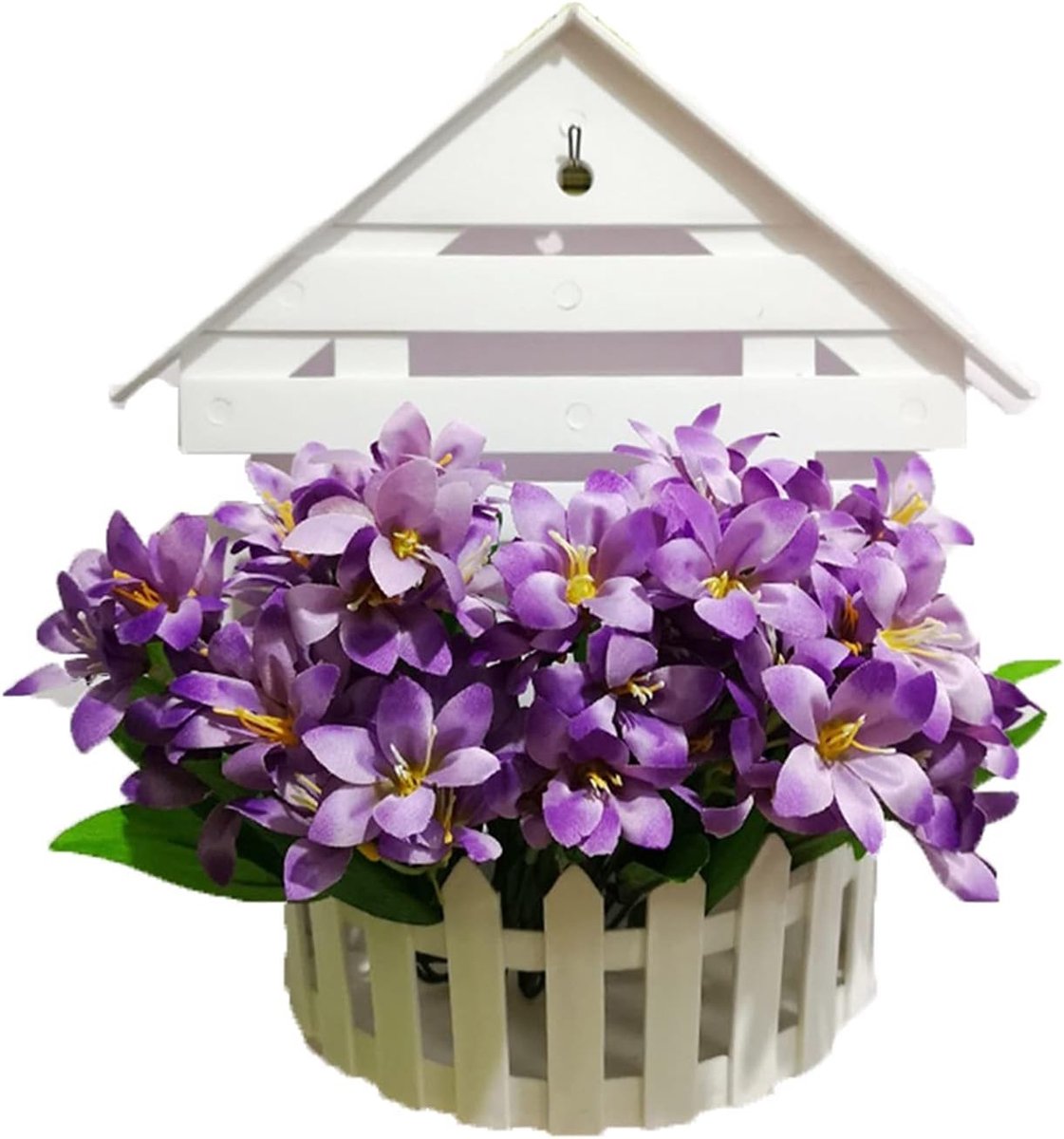 1PC Wanddecoratie Hanger Bloem Simulatie, Creatieve Woondecoratie Accessoires Voor Woonkamer (Color : 8) - ShopVlot