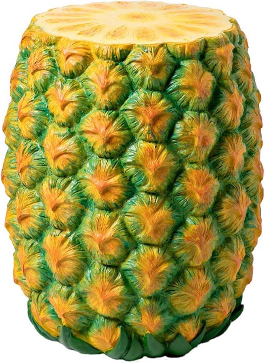 Decorative Resin Corn Stool, Imitation Food Cone Ice Donuts for Shoes Low Stool, Pineapple Burger Ties Living Room - ShopVlot