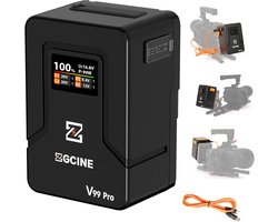ZGCINE ZG-V99Pro V-Mount Battery 14.8V 99.9Wh 6400mAh PD USB-C 100W Fast Charging with D-Tap BP USB Ports for Cameras - ShopVlot