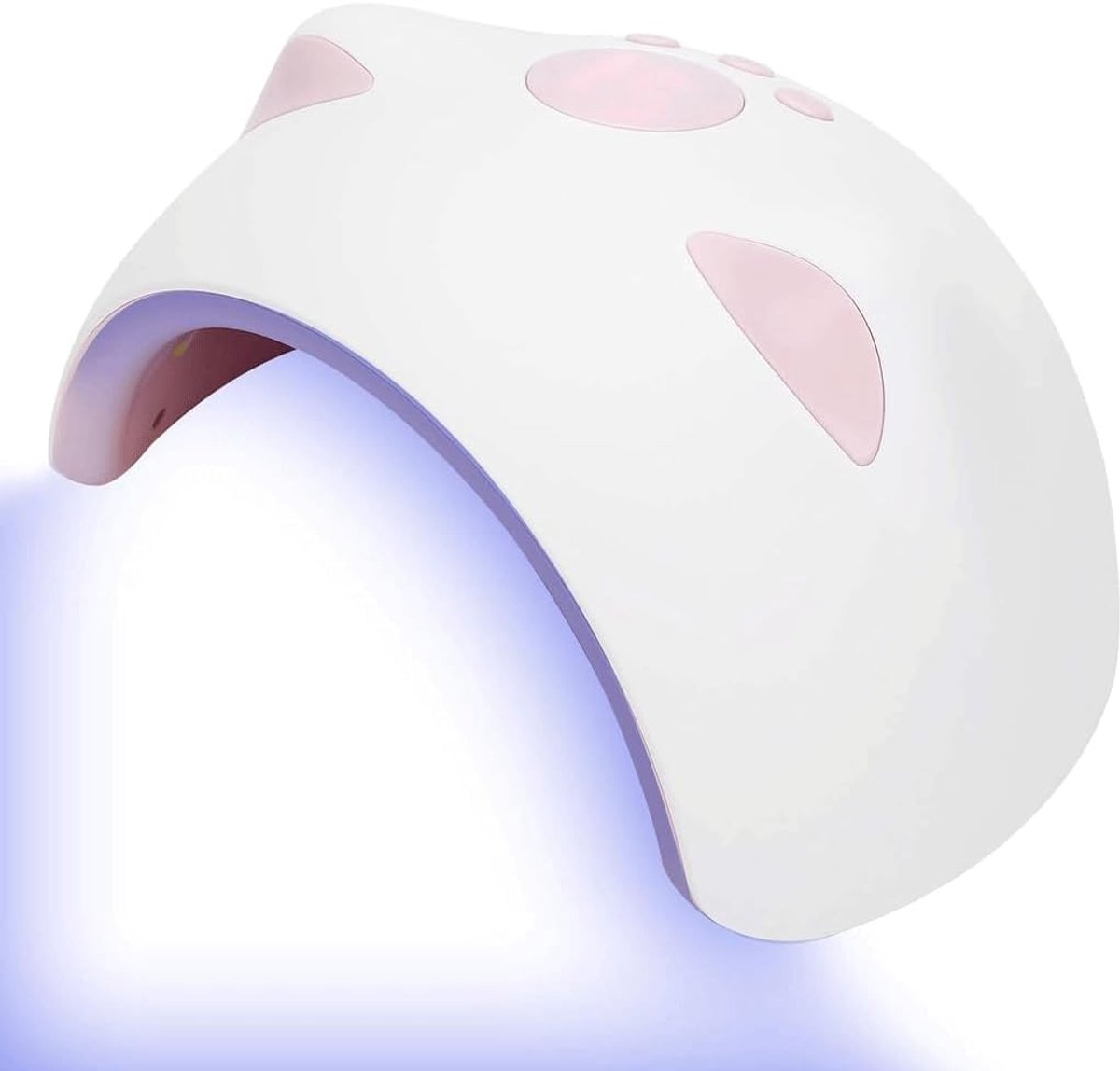 Mini Kitten Nail Lamp Double Light Source Intelligent Induction Phototherapy Machine Cute Eld Nail Baking Light USB - ShopVlot