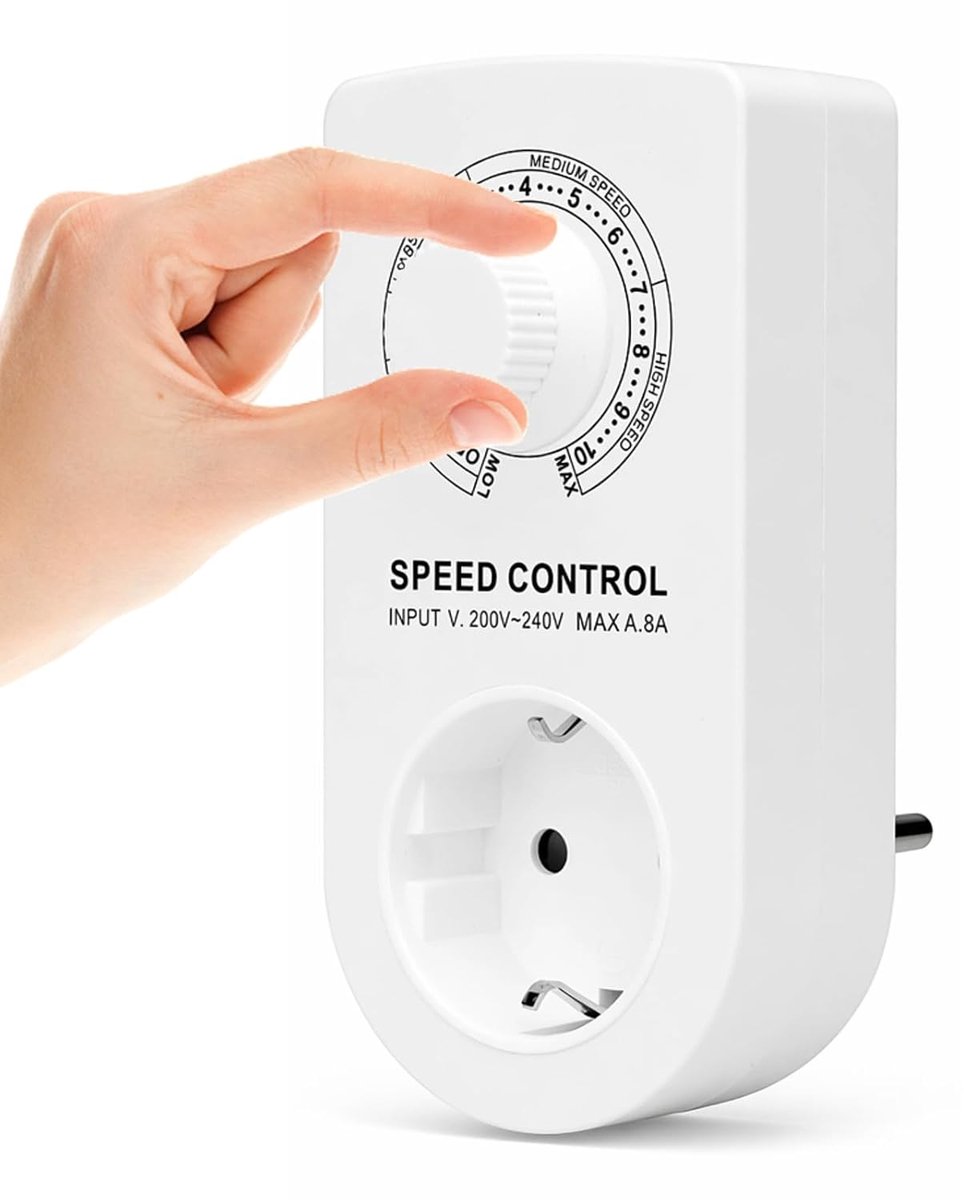 Toerentalregelaar, 230 V motor, 8 A, motor toerentalregelaar 230 V met traploze regeling, 1600 W spanningsregelaar - ShopVlot