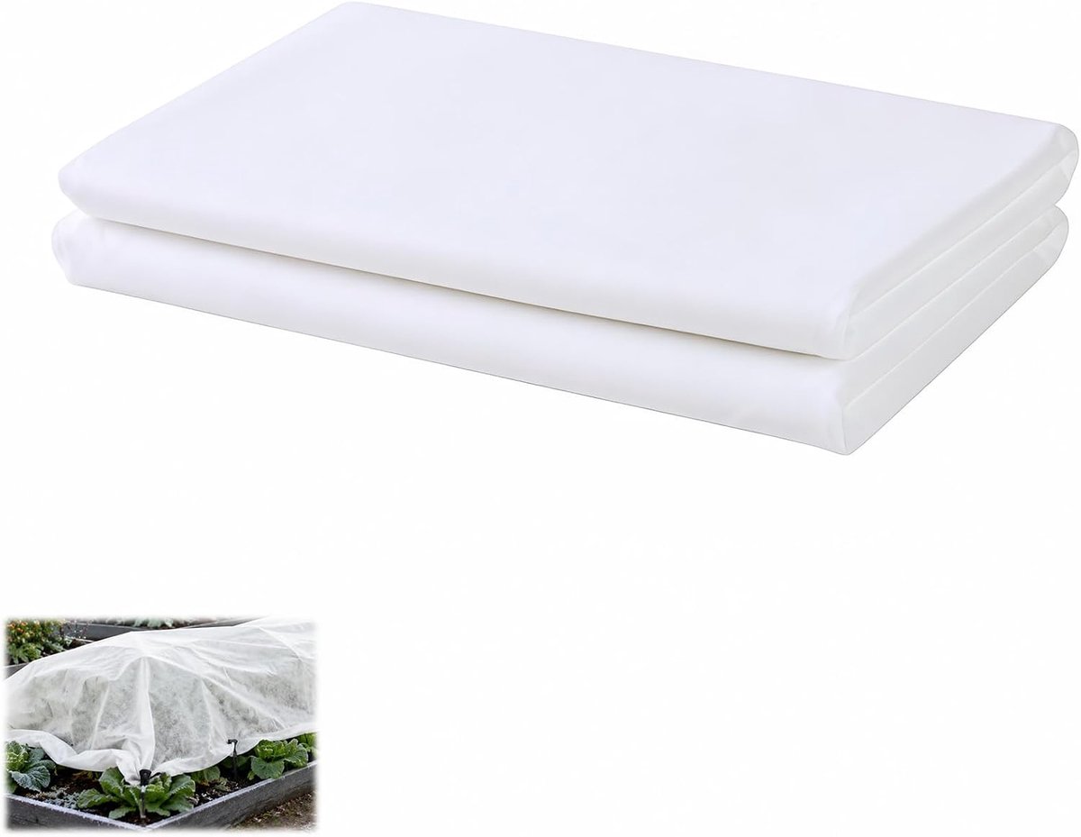 Overwinteringszeil voor planten 1,5 m x 5 m - ademend - herbruikbaar - bescherming tegen vorst - ShopVlot