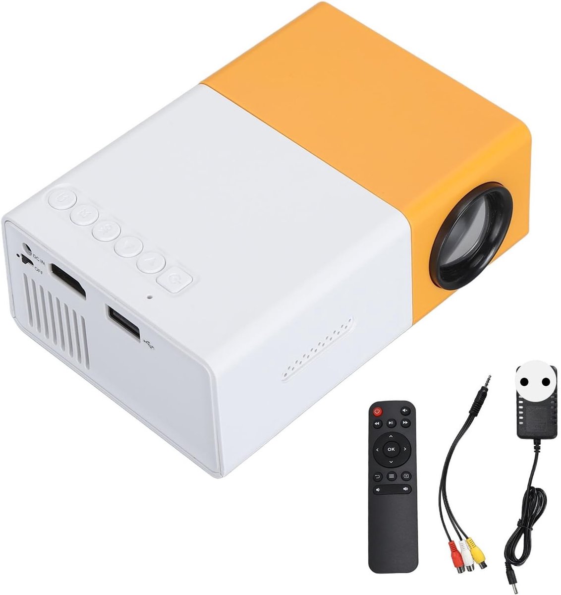 Draagbare 1080P Full HD Mini Projector voor Thuisbioscoop, Films en Kinderen - Ideaal voor Entertainment en Presentaties