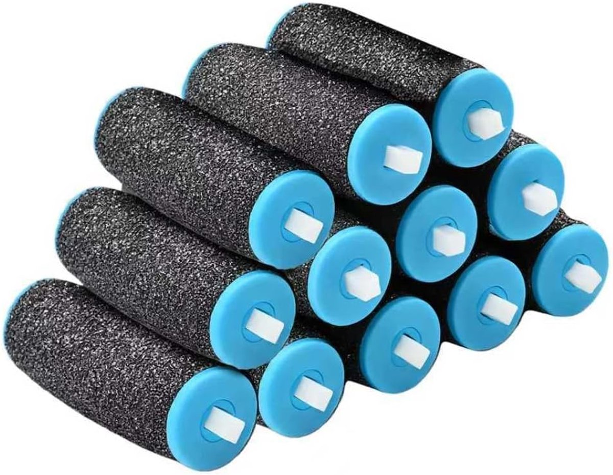 Pack of 12 replacement rollers for Scholl, electric fast charging machine, compatible with Scholl Velvet Smooth - ShopVlot