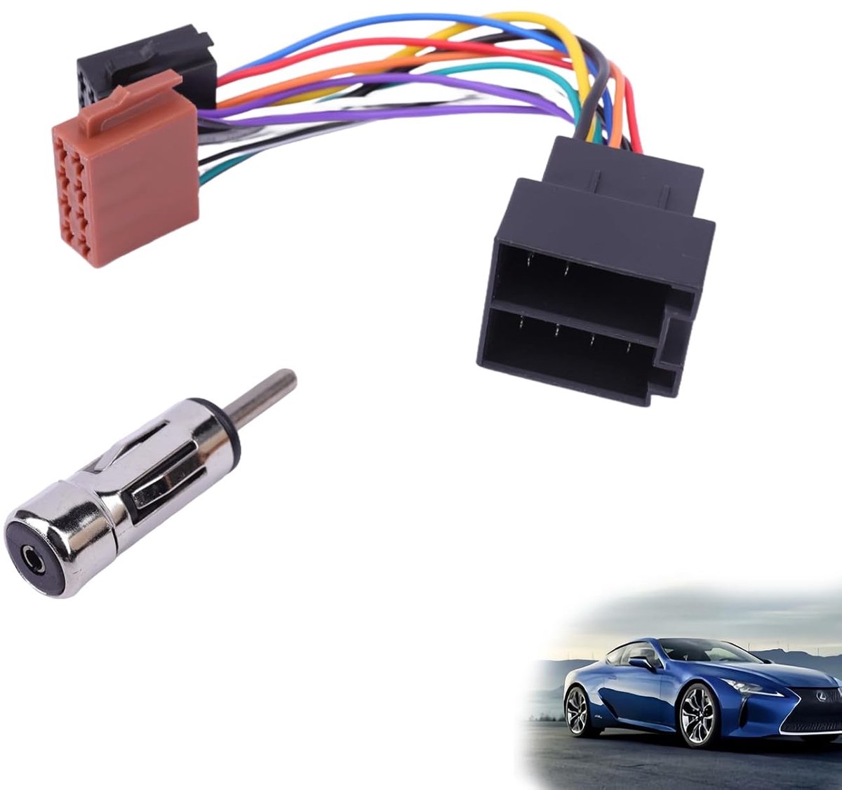 Universele radio adapter set A200 - Antenne adapter DIN ISO - Compact ontwerp - Eenvoudige installatie - ShopVlot