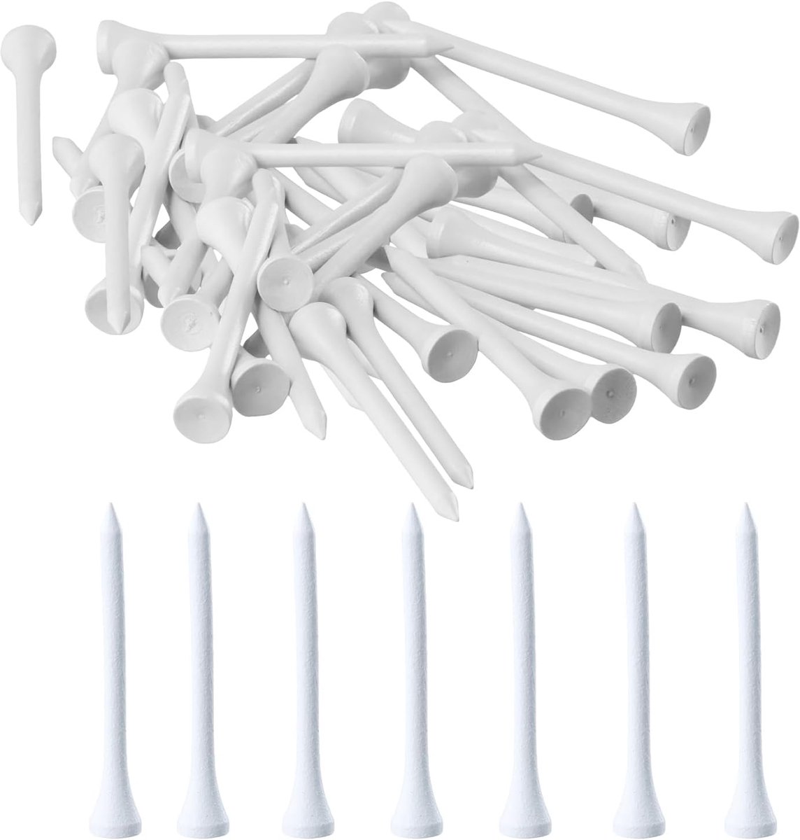 Golf tees 70mm - bamboe golfhouten - biologisch afbreekbaar - versnelt je spel - ShopVlot