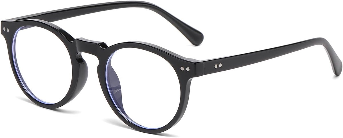Ronde glazen voor mannen en vrouwen - klein formaat - blauw licht filter - verminder digitale vermoeidheid - ShopVlot