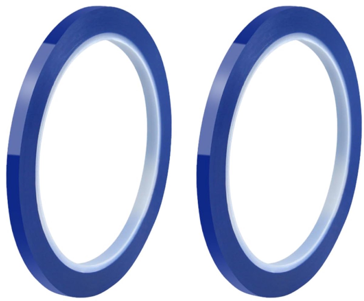 Plakband hoge temperatuur 10 mm x 50 m - blauwe verwarmingstape - hittebestendig - ideaal voor elektronica - ShopVlot