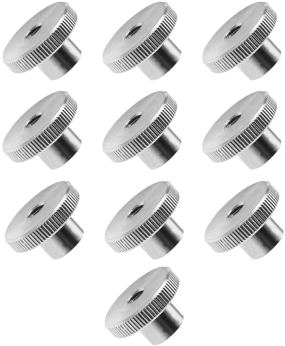 M5 knurled duimmoeren - 304 roestvrij staal - extra grip - geschikt voor bouten en schroeven - ShopVlot