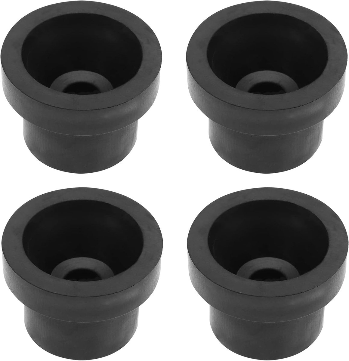 Motorkap Rubber Doorvoertule - Motor Kap Stopper - Trillingen Dempen - Duurzaam Rubber Materiaal - 4 stuks - Zwart