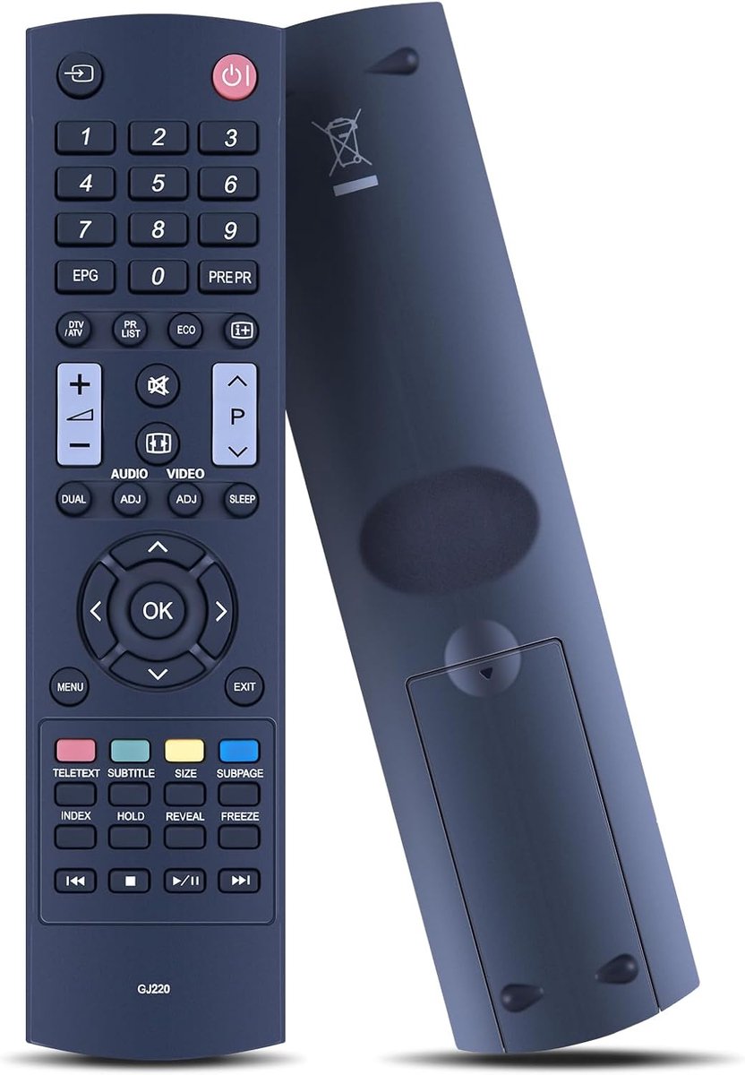 Afstandsbediening GJ220 - vervangend model - voor Sharp Aquos TV - direct gebruiksklaar - ShopVlot