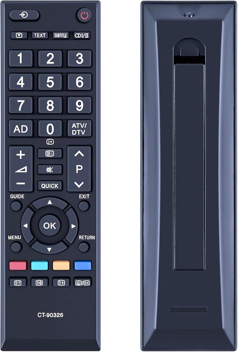 Afstandsbediening CT-90326 - Geschikt voor Toshiba TV - Compact en gebruiksvriendelijk - Geen installatie vereist - ShopVlot