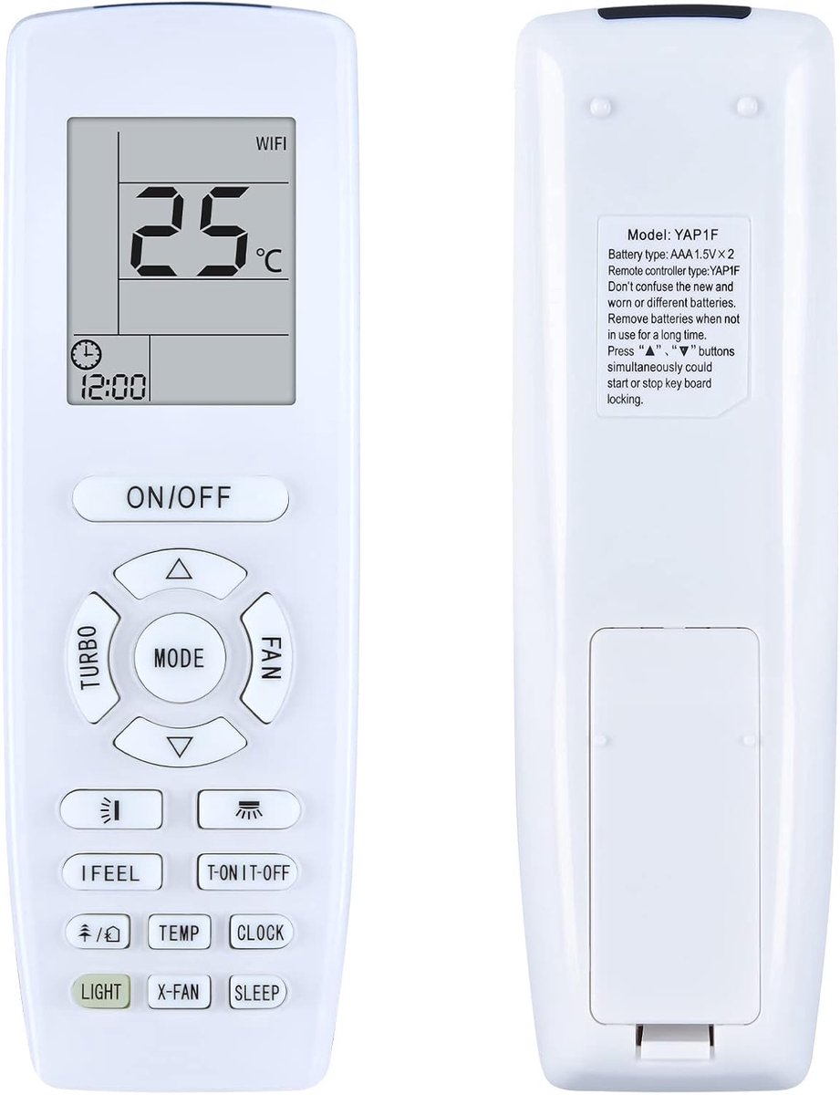 New YAP1F replacement remote control suitable for Gree air conditioning YAP1F YB1F2 YB1FA YV1L1 - ShopVlot