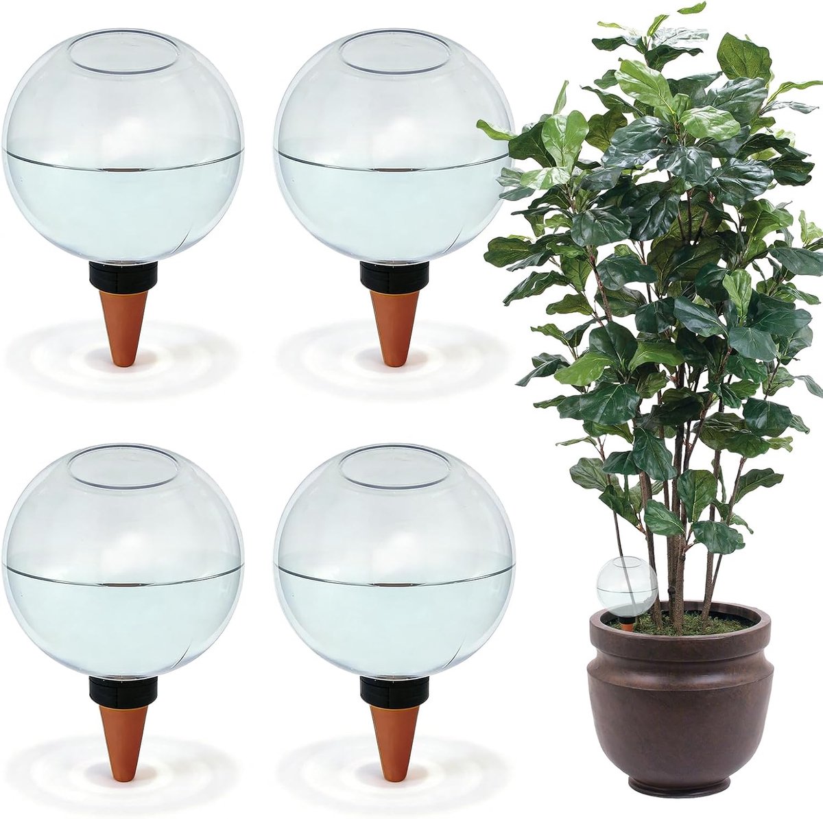 Irrigatieballen 500ml - Automatische waterdispenser - Voor kamerplanten en tuin - Langdurige hydratatie - ShopVlot