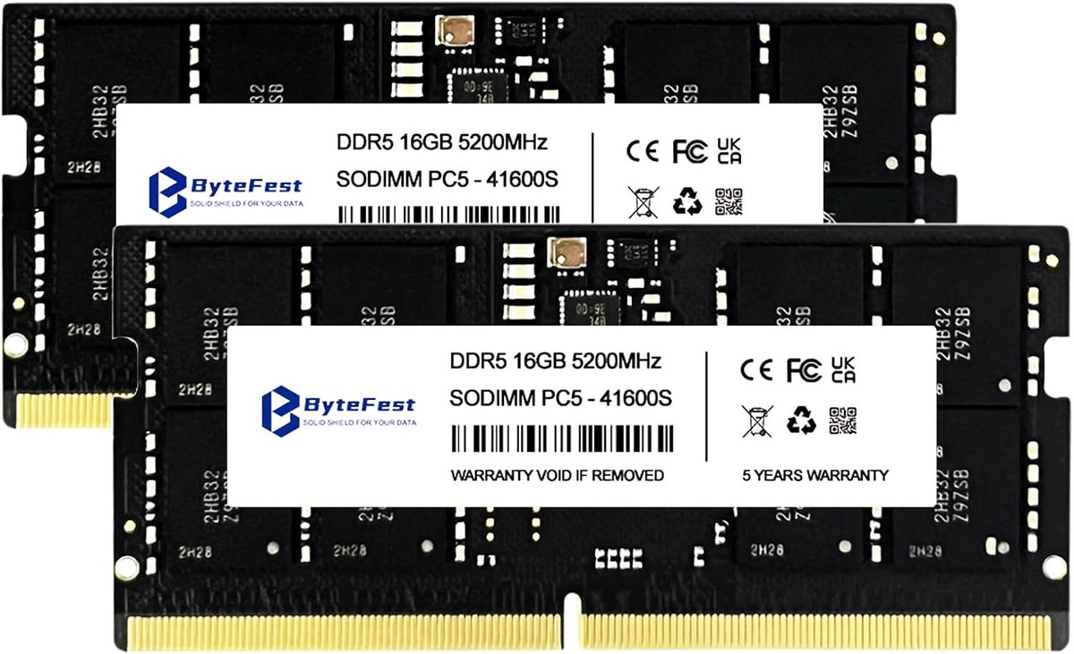 RAM DDR5 32GB (2x16GB) 5200MHz PC5-41600 CL42 1.1V SODIMM 262-Pin Laptop/Notebook RAM Memory module - ShopVlot