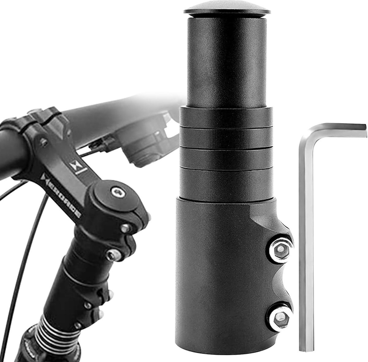 Fiets stuurverhoger 28,6 mm - verstelbaar - aluminium legering - verbeterde rijervaring - ShopVlot
