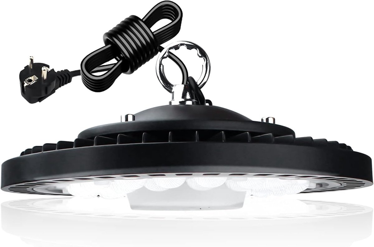 Eleganted UFO LED Hall Lights 100W, 6500K Workshop Lamp IP65 Industrial Lamp LED High Bay Cold White LED Halfspot IP65 - ShopVlot