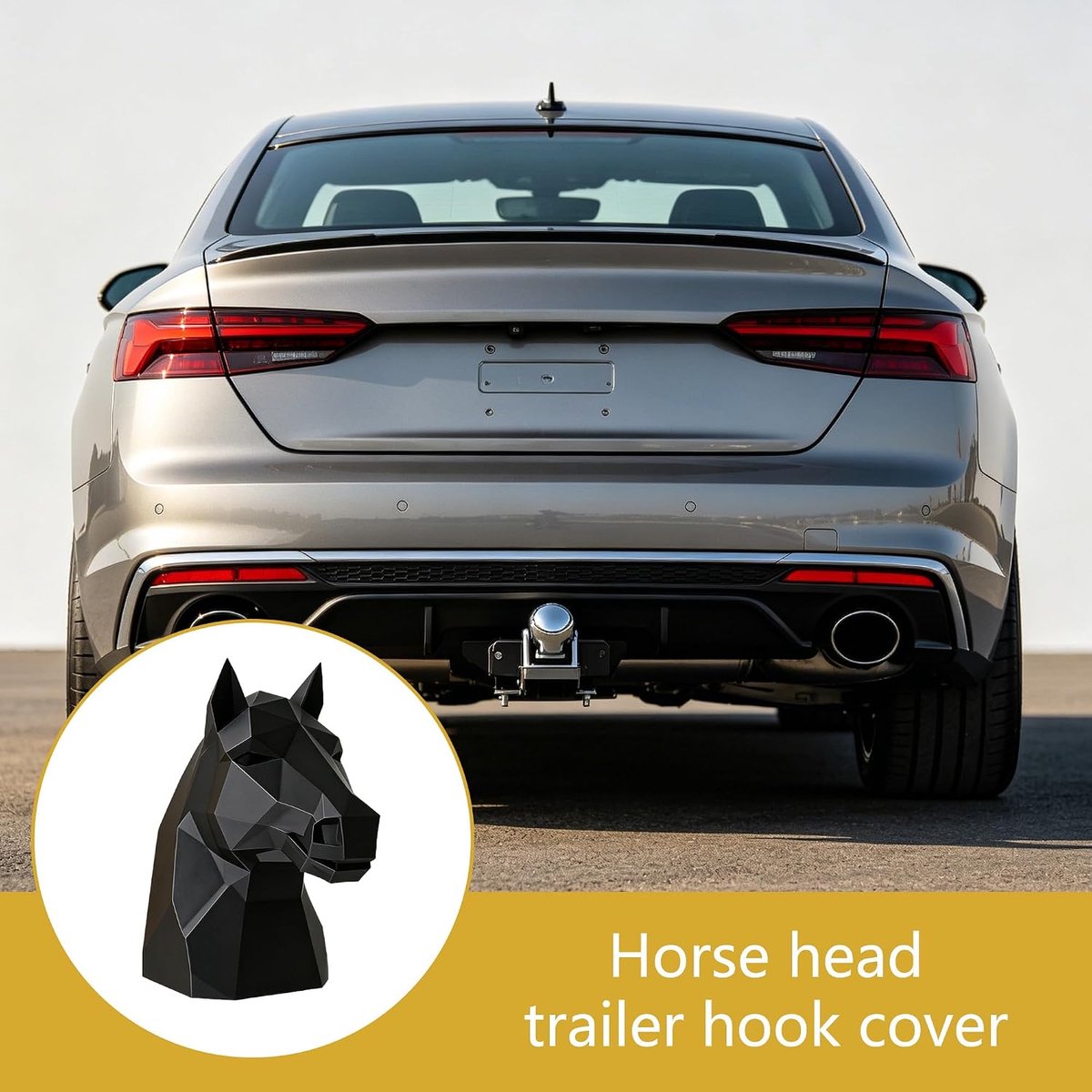 Funny Tow Bar Cover for Tow Bar, Universal Ball Head Cover, Waterproof Tow Bar Cap for Tow Hitch, RV, Caravan (D) - ShopVlot