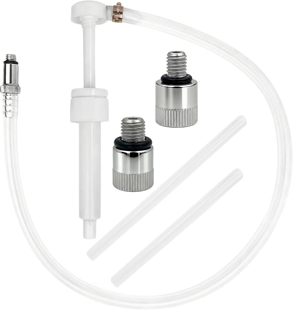 Oil pump transmission lower unit set, manual pump 8cc - With 3/8 inch, 8 mm and 10 mm metal adapters, suitable for - ShopVlot