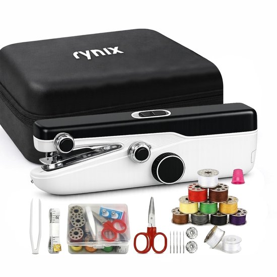 Mini Naaimachine - Handnaaimachine - Ideaal voor Reizen & Snelle Reparaties - Draadloos Sewing Machine - Compact - Met Accessoires doos & Opbergtasje - S3