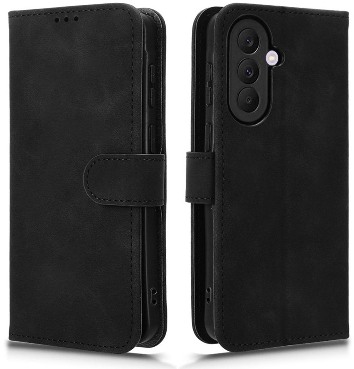 Coverup Hoesje - Geschikt voor Samsung Galaxy A27 Hoesje - Coverup Book Case - Zwart
