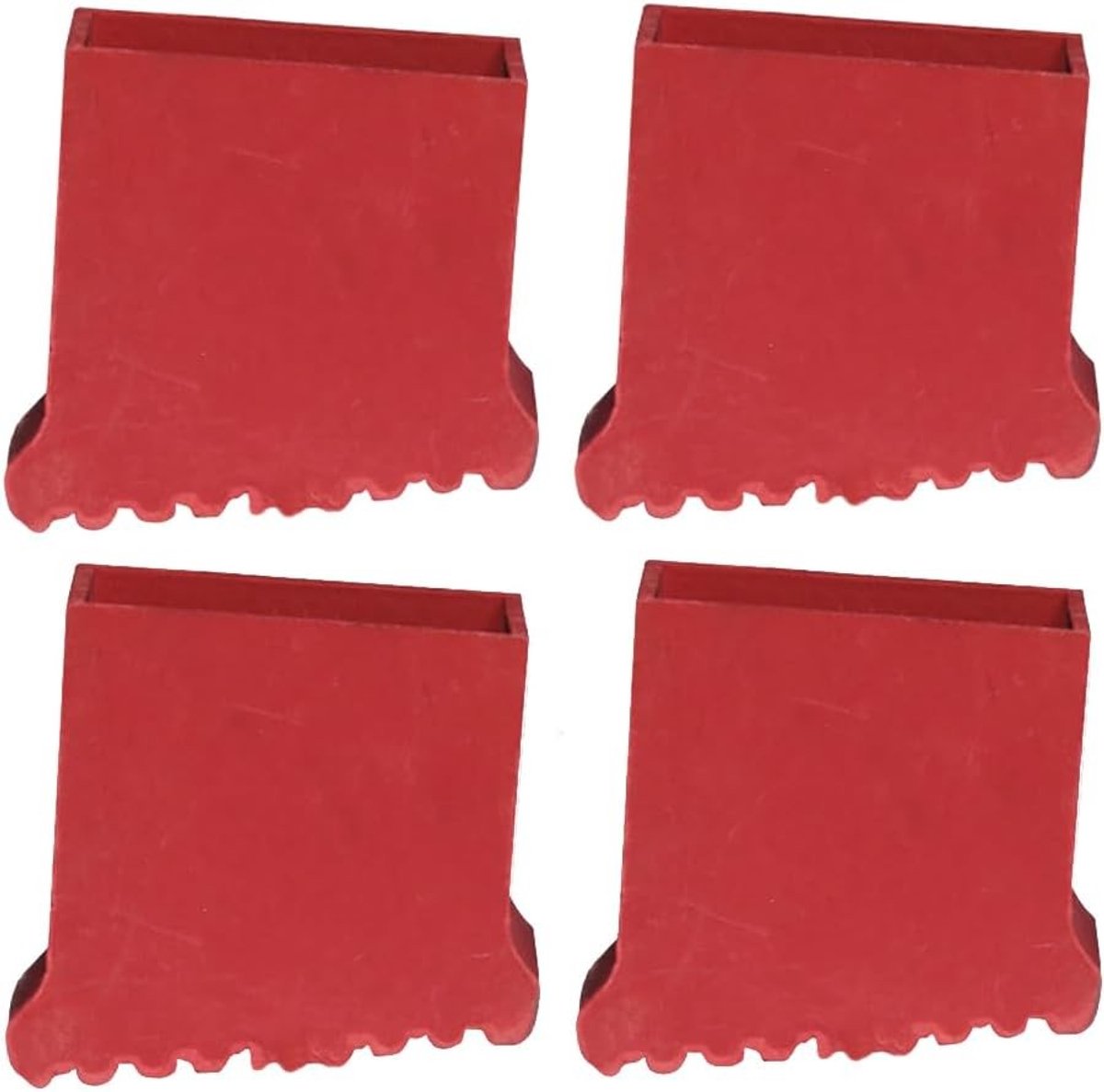 2 paar antislip laddervoeten, vervangende rubberen pads voor trapladder, voetmatten en beschermcovers voor laddervoeten