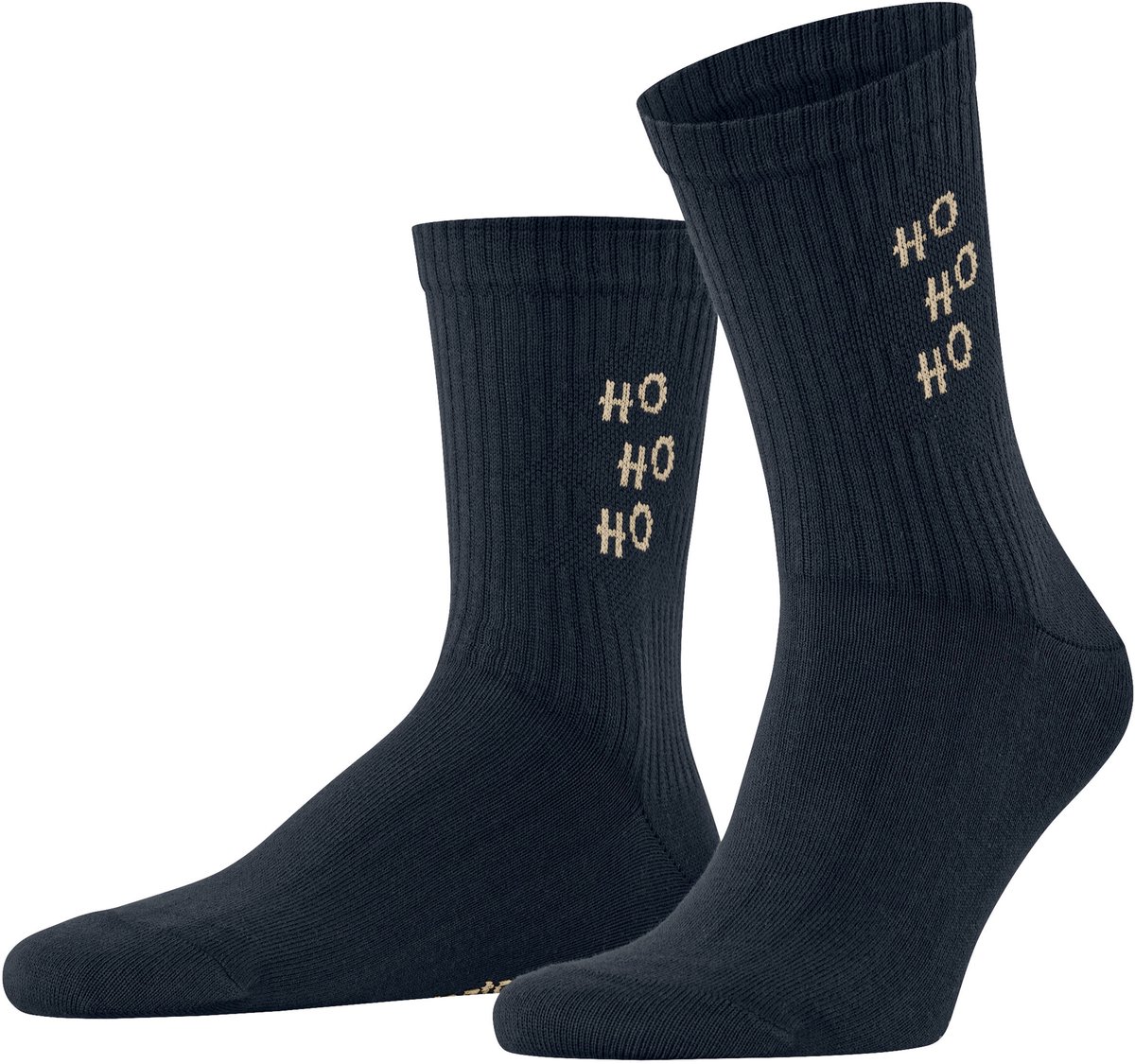 Burlington X-Mas Rib gedessineerd katoen sokken heren blauw - maat 40-46