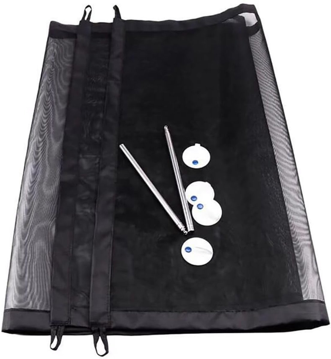 Veilige Opvouwbare Hek voor Huisdieren en Baby's, Mesh Traphekje voor Deur en Hal, Zwart 180x72cm, Dierenbeveiliging en Kindveiligheid