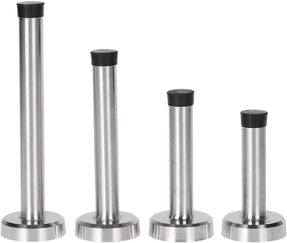 Deurstopper - Wandbeschermer - Muren Beschermen - Geluidsdempend - 120mm - Zilver Zwart