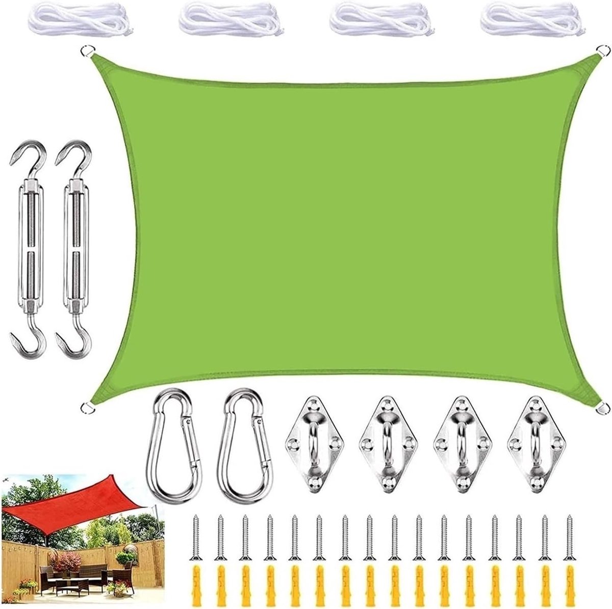 Zonnezeil - Waterdicht luifel - Terras beschermen - 99% uv-bescherming - 4 x 5 meter - Grijs