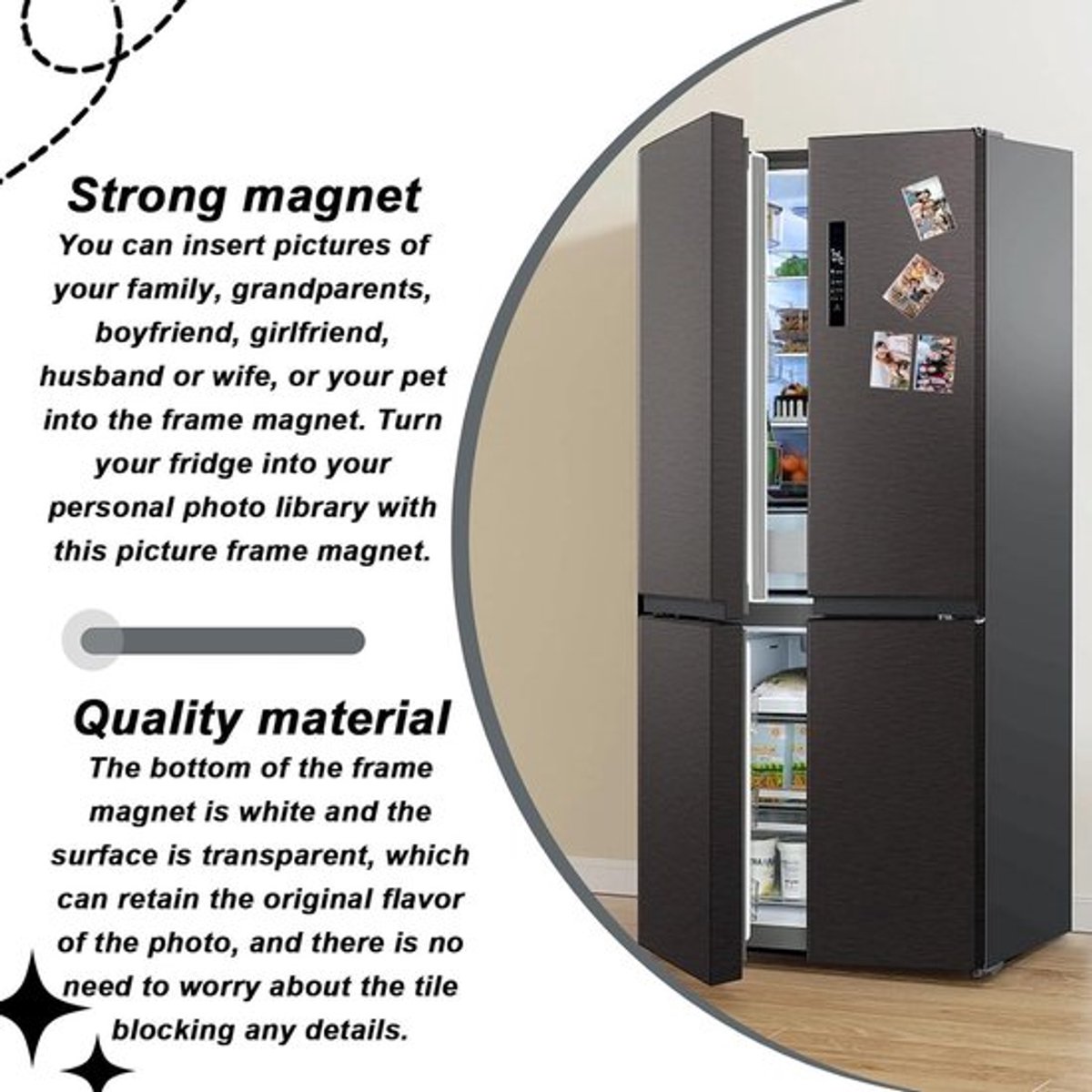 Magnetische fotovakken Allecto Plus, 20 stukken