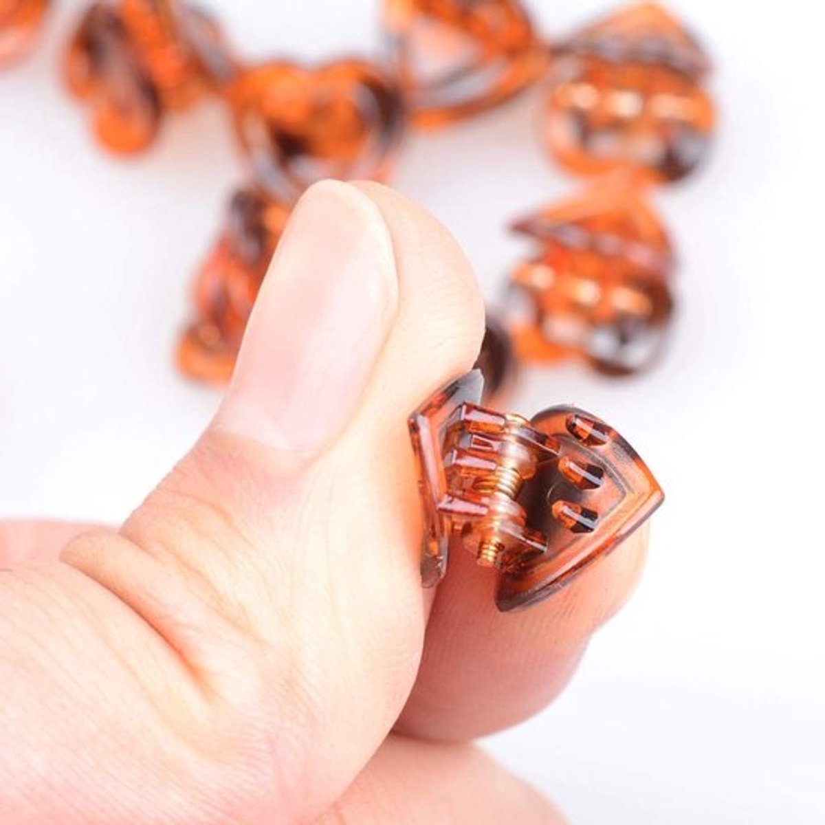 EGoods - Set van 48 stuks Haarklauw Clips in Hartvorm voor Kleine Meisjes - Mini