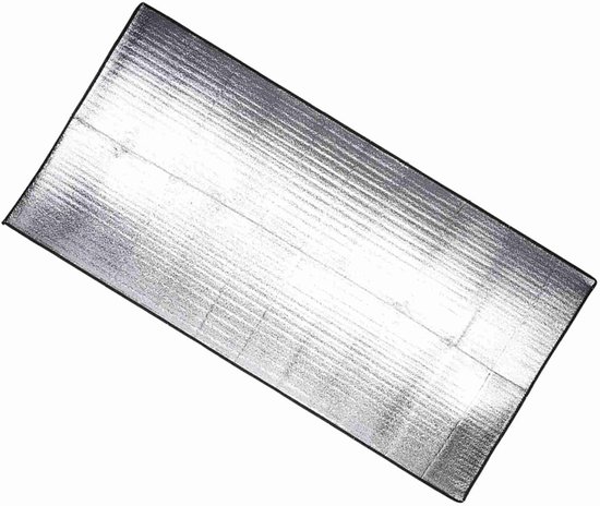 Kampeermat - Slaapmat Picknickkleed - Comfortabel Buiten Rusten - Dubbelzijdig Vochtwerend - 1 x 2 Meter - Zilver van Merkloos — afbeelding 3