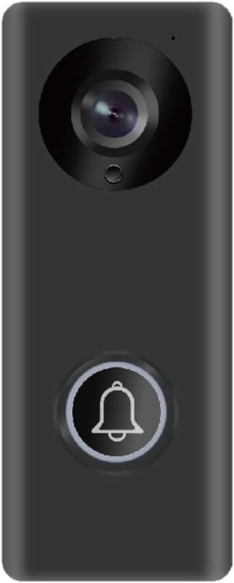 Slimme Videodeurbel - Video Intercom - Veiligheid Thuis - 1080P Groothoeklens - 3 x 2 x 1 cm - Zwart